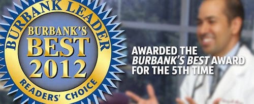 Best of Burbank 2012 Award for Best Dentist!