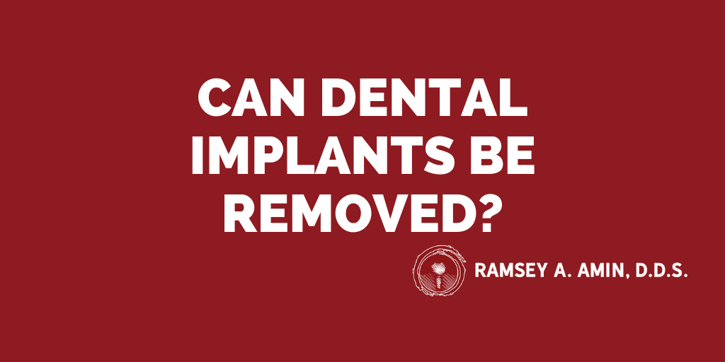 Can dental implants be removed or replaced?