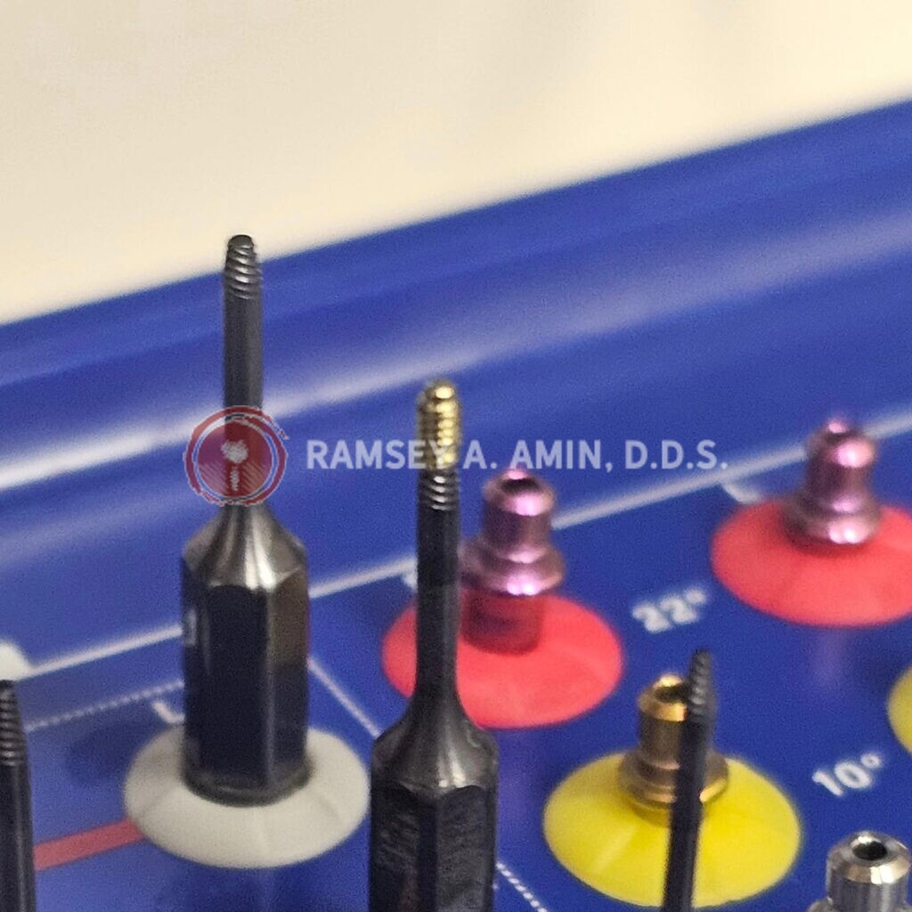 implant pieces photo by Dr. Ramsey Amin of Burbank Dental Implants